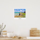 Clifftop Walk in Pourville Claude Monet Poster (Keuken)