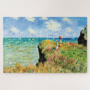 Clifftop Walk in Pourville door Claude Monet Legpuzzel