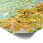 Clifftop Walk in Pourville door Claude Monet Poster (Hoek)