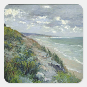 Cliften van het zee in Trouville Vierkante Sticker