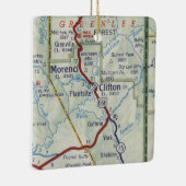 Clifton AZ Map Keramisch Ornament (Rechts)