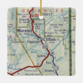 Clifton AZ  Map Keramisch Ornament (Achterkant)