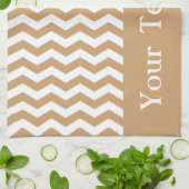 Clifton Beach Sand Wave Chevron aanpasbaar Theedoek (Gevouwen)