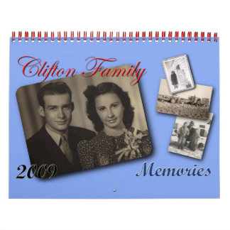 Clifton Family Memories 09 Kalender