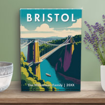 Clifton-hangbrug Bristol UK Retro aangepast
