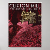 Clifton Mill Travel Poster (Voorkant)