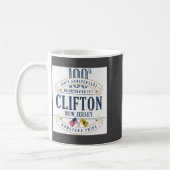 Clifton New Jersey 100th Anniv White Koffiemok (Links)