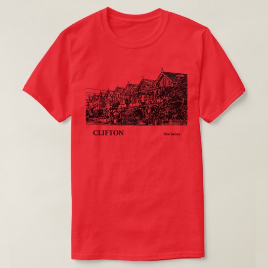 Clifton New Jersey 4 T-shirt (Design voorkant)