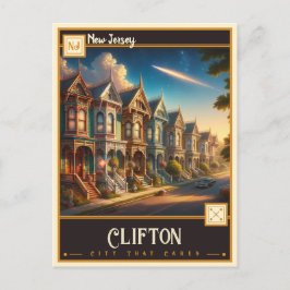 Clifton, New Jersey | Antiek Briefkaart