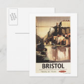 Clifton Suspension Bridge en Boats Briefkaart (Voorkant / Achterkant)