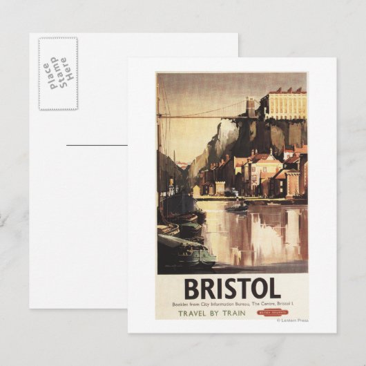 Clifton Suspension Bridge en Boats Briefkaart (Voorkant / Achterkant)