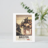 Clifton Suspension Bridge en Boats Briefkaart (Staand voorkant)