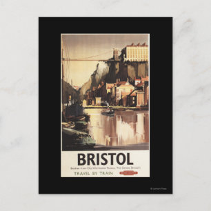 Clifton Suspension Bridge en Boats Briefkaart