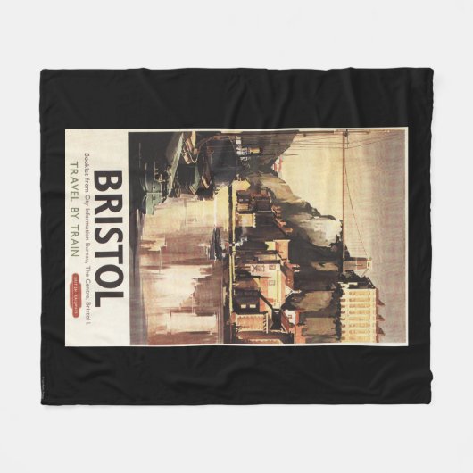 Clifton Suspension Bridge en Boats Fleece Deken (Voorkant (Horizontaal))