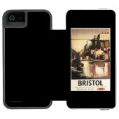Clifton Suspension Bridge en Boats Incipio iPhone Portemonnee Hoesje (Agenda Open)