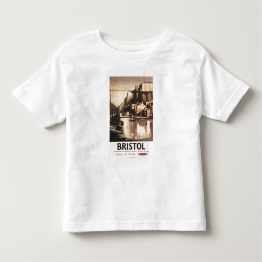 Clifton Suspension Bridge en Boats Kinder Shirts (Voorkant)