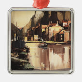 Clifton Suspension Bridge en Boats Metalen Ornament (Voorkant)