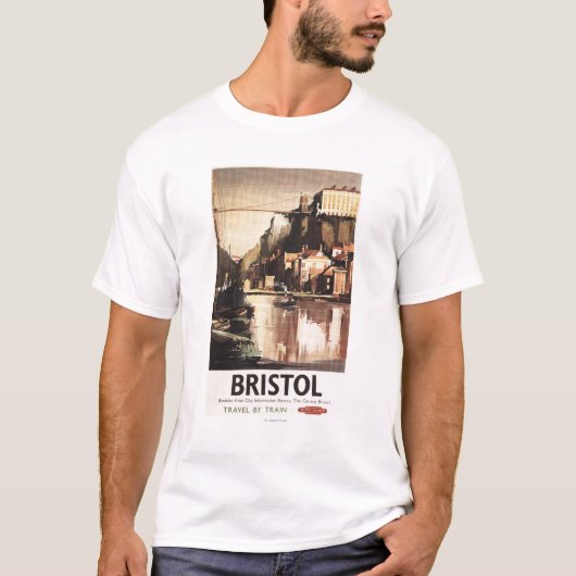 Clifton Suspension Bridge en Boats T-shirt (Voorkant)
