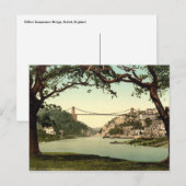 Clifton Suspension Bridge I, Bristol, Engeland Briefkaart (Voorkant / Achterkant)