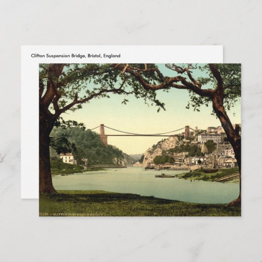 Clifton Suspension Bridge I, Bristol, Engeland Briefkaart (Voorkant / Achterkant)