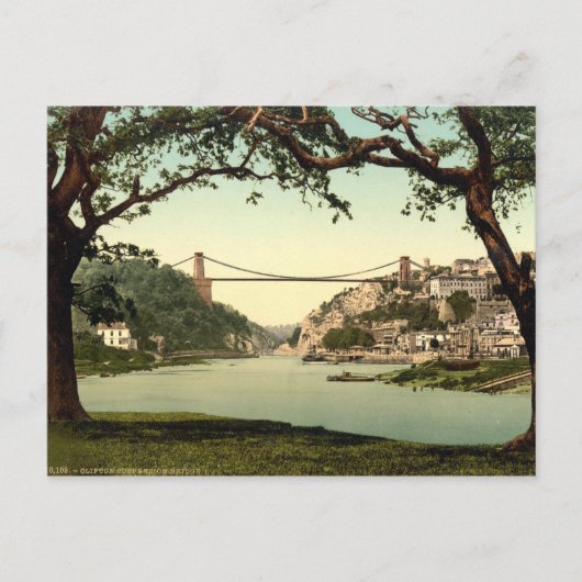 Clifton Suspension Bridge I, Bristol, Engeland Briefkaart (Voorkant)