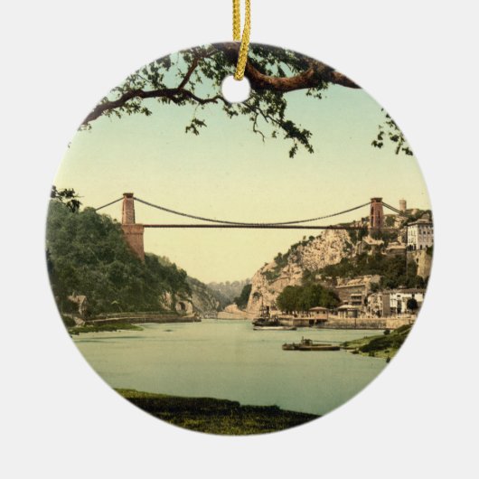 Clifton Suspension Bridge I, Bristol, Engeland Keramisch Ornament (Voorkant)