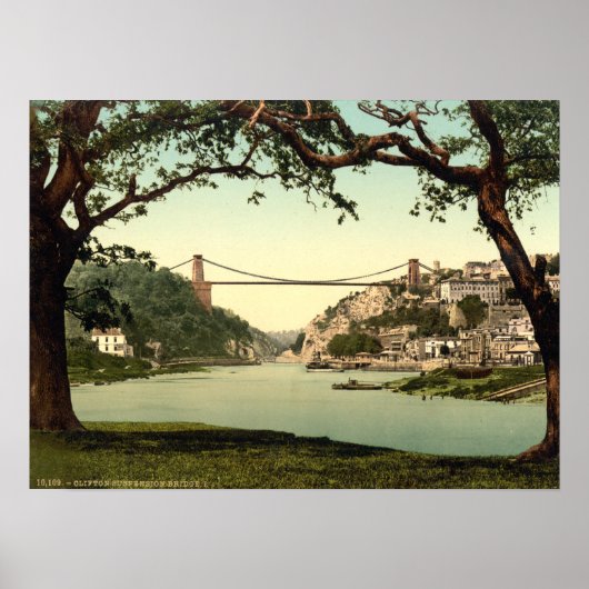 Clifton Suspension Bridge I, Bristol, Engeland Poster (Voorkant)