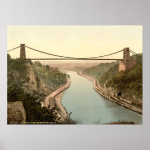 Clifton Suspension Bridge II, Bristol, Engeland Poster