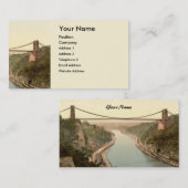 Clifton Suspension Bridge II, Bristol, Engeland Visitekaartje (Voorkant / Achterkant)