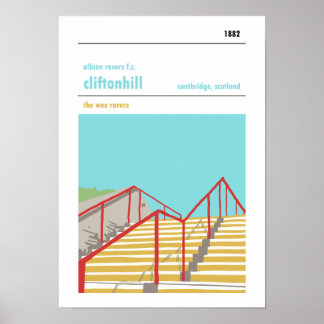 Cliftonhill, Coatbridge. Haynes Manual Style Print