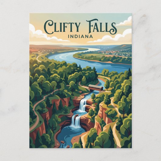 Clifty Falls VS Briefkaart (Voorkant)