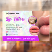 Clik voor venster Lipvullingservices Raamsticker (Vel 2)