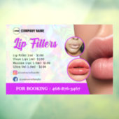 Clik voor venster Lipvullingservices Raamsticker (Vel 3)