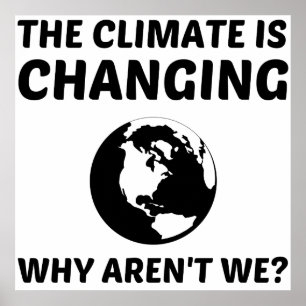 CLIMAAT VERANDERT POSTER
