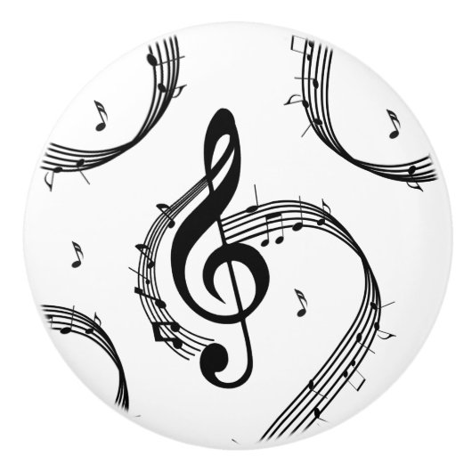 Climactic G Clef Keramische Knop (Voorkant)