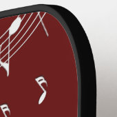 Climactic G Clef Music Maroon Pickleball Paddle (Links Detail)