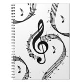 Climactic G Clef Music Notitieboek (Voorkant)