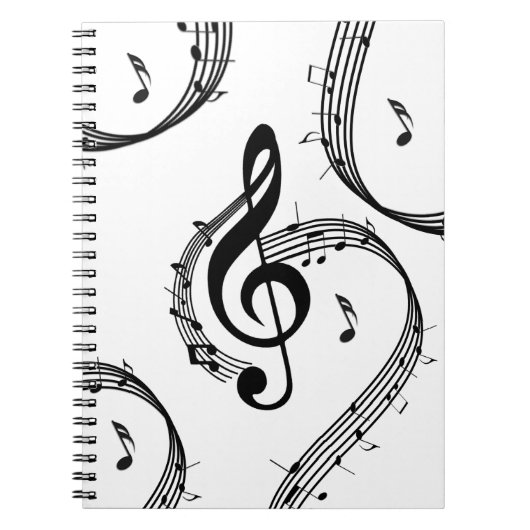 Climactic G Clef Music Notitieboek (Voorkant)