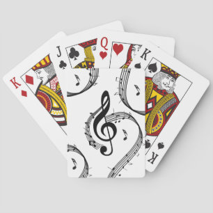 Climactic G Clef Music Pokerkaarten