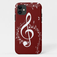 Climactic G Clef Music Red