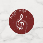 Climactic G Clef Music Red Confetti (Kleine voorkant)