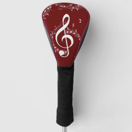 Climactic G Clef Music Red Golfheadcover