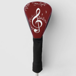 Climactic G Clef Music Red Golfheadcover