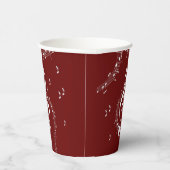 Climactic G Clef Music Red Papieren Bekers (Rechts)