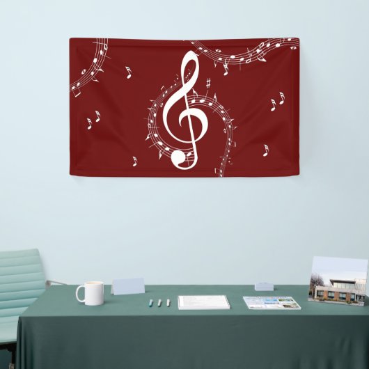 Climactic G Clef Music Red Spandoek (Beurs)
