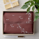 Climactic G Clef Music Red Tissuepapier (Geschenk)