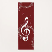 Climactic G Clef Music Red Yogamat (Voorkant)