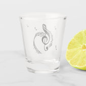 Climactic G Clef Music Shot Glas (Achterkant)