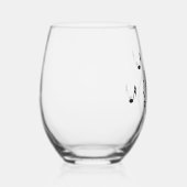 Climactic G Clef Music Wijnglas Zonder Voet (Rechts)