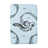 Climactisch G Clef Music Blue Badmat (Voorkant Verticaal)